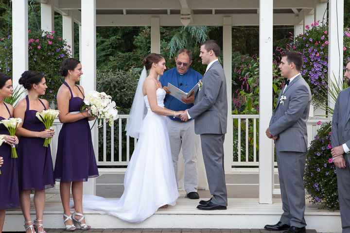 Wedding Ceremony at the Oregon Gardens by Photos By Orion