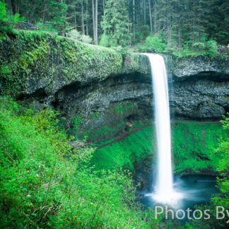 South Silver Falls in Green